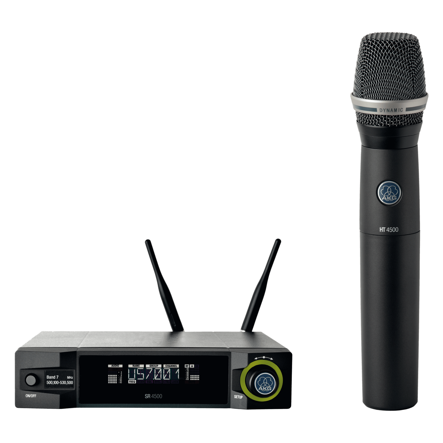 Microfone AKG De Mão Sem Fio WMS4500 Set Com Transmissor E