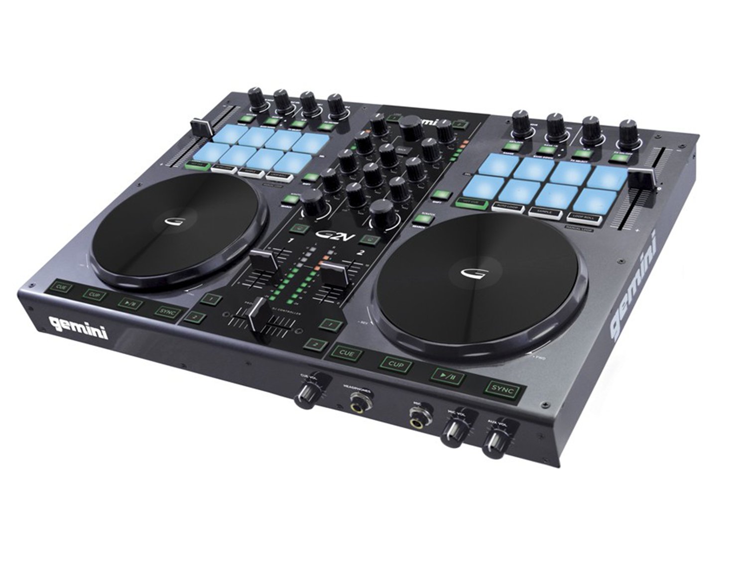 Interface Controlador Para DJ Gemini DJ G2V Com 2 Canais USB E