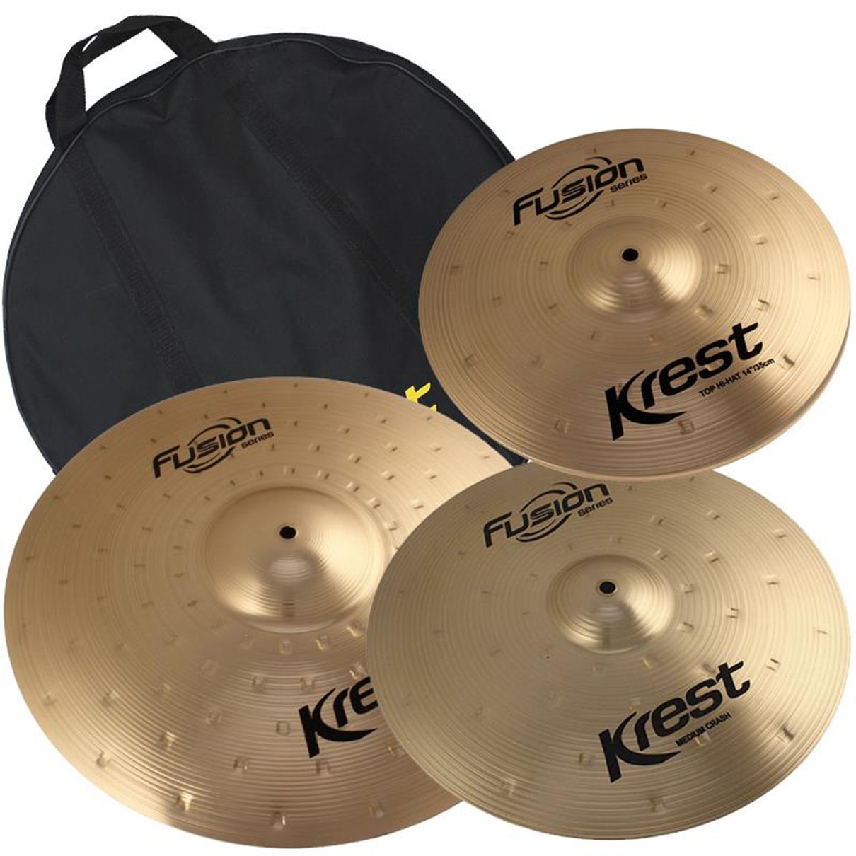 Set de Pratos Krest Fusion Series com Chimbal 14