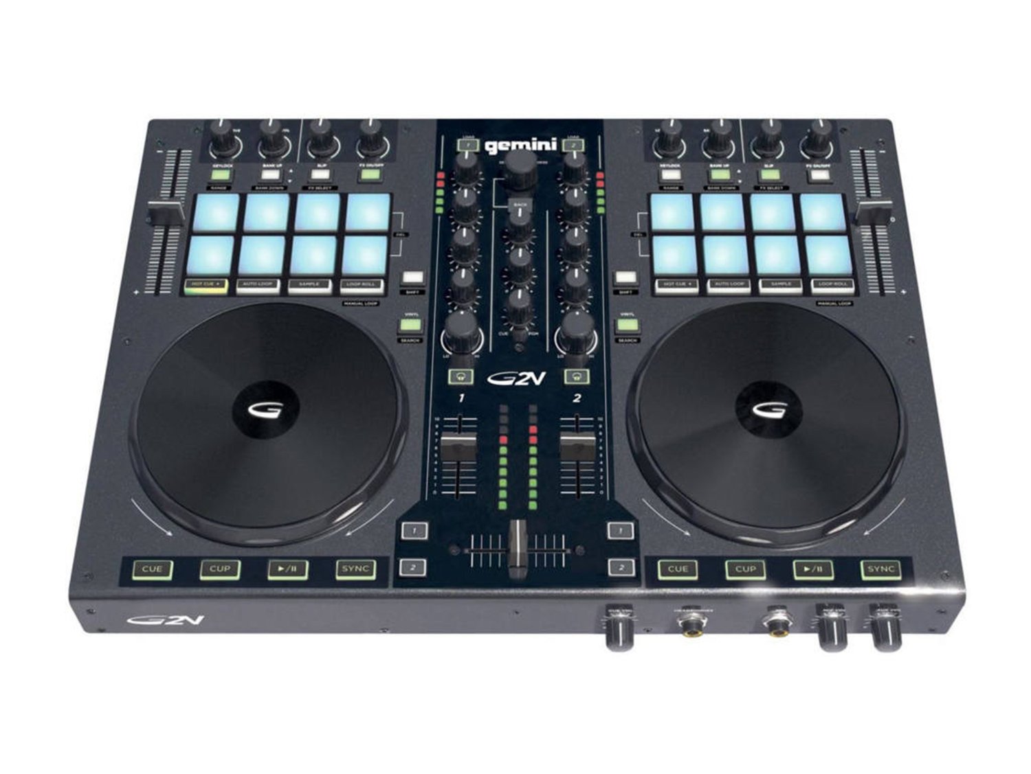 Interface Controlador Para DJ Gemini DJ G2V Com 2 Canais USB E