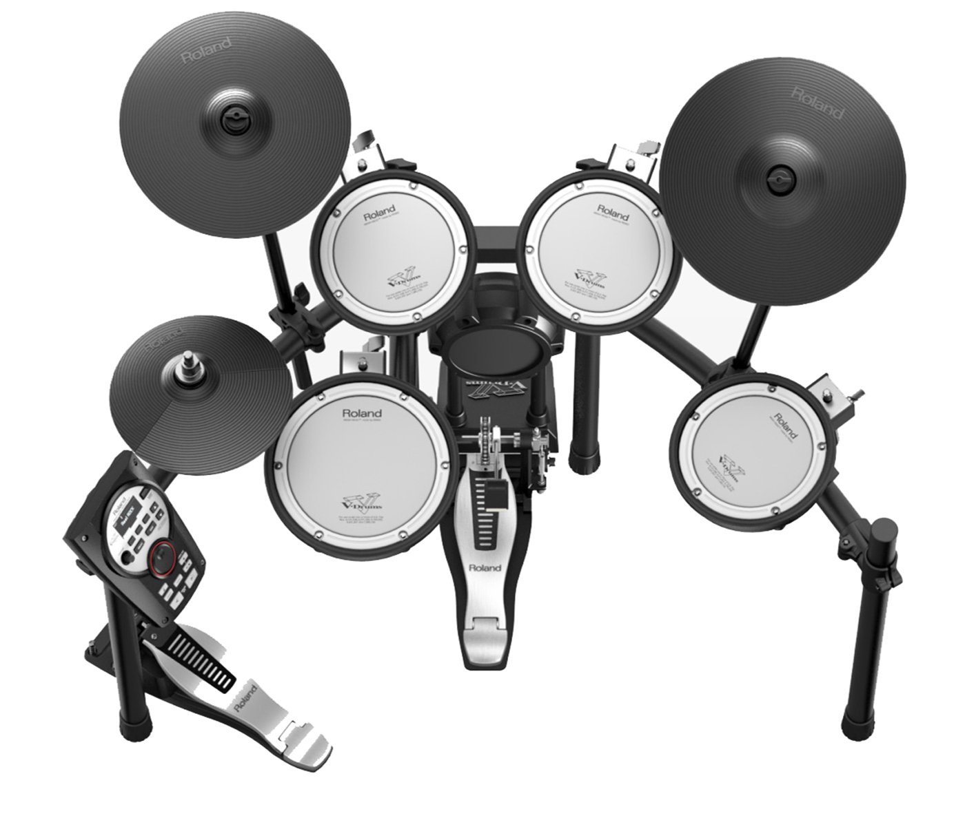 Bateria Eletrônica Roland TD11Kv Compacta Com Rack MDS-4V V-Drums