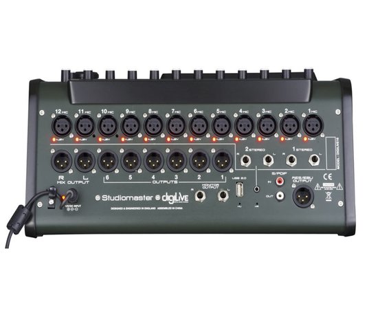 Mesa De Som Digital Studiomaster Digilive 16 Com 16 Canais E Visor Touch sreen