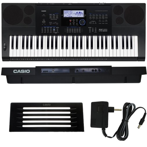 Teclado Arranjador Casio CTK 6200 Com Visor LCD, Mixer Com 32 Canais E 61 Teclas