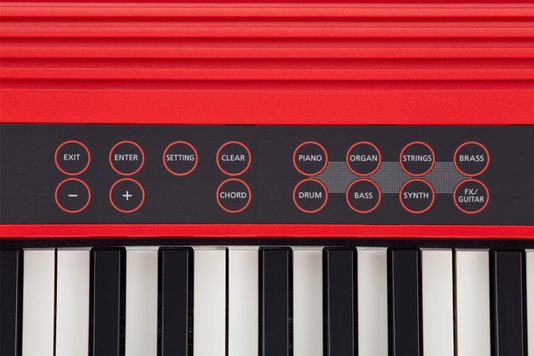 Teclado Roland Go Keys 61 K Vermelho Com Função Loop Mix