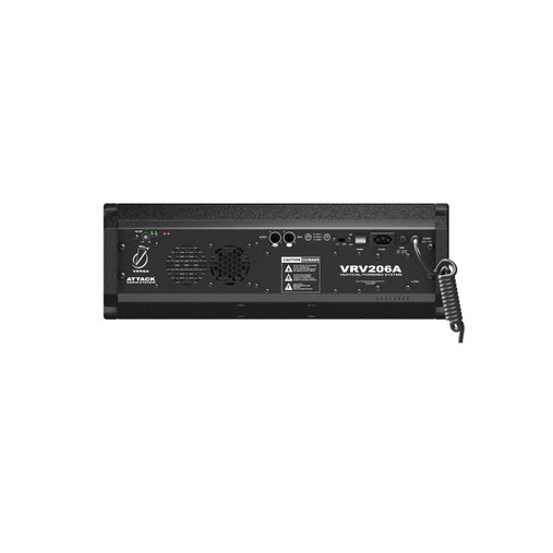 Caixa Line Attack Ativa Biamplificada  Vrv 206a  350wrms Preta 2x6"