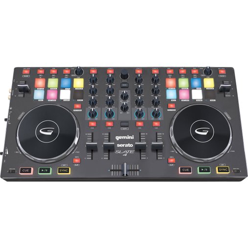 Interface Controladora Gemini Sound Slate 4 Com MP3 4 Canais USB/MIDI