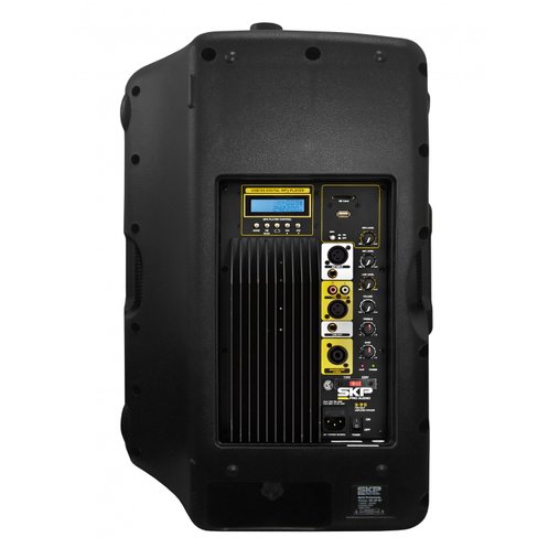 Caixa Ativa SKP PRO Áudio 15 Polegadas 250W RMS SKP SK 5P Preta Com Bluetooth