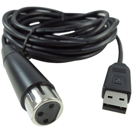 Cabo Interface Behringer MIC-2 USB Ideal Para Gravação De Voz Com Microfones Dinâmicos