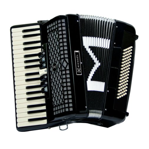 Acordeon Michael Preto 80 Baixos Acm8007  C/ Case