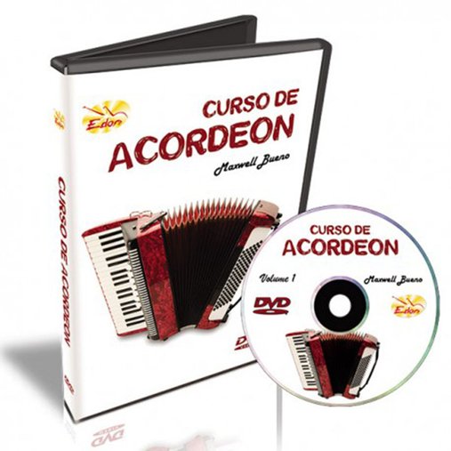 DVD Aula Acordeon Vol 1 Edon - Maxwell Bueno