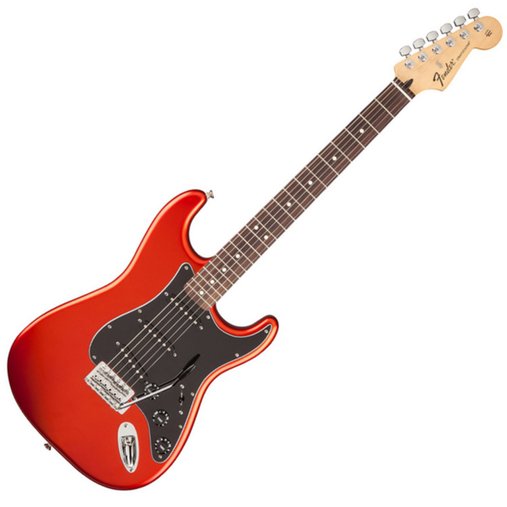 Guitarra Stratocaster Fender Mexicana 014 0130 576 Standard Satin Flame Orange