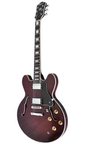 Guitarra Semi Acústica Tagima Tg Blues 3000 Vinho Com Case E 2 Humbuckers Com Cover De Metal