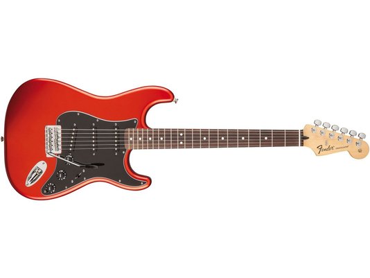 Guitarra Stratocaster Fender Mexicana 014 0130 576 Standard Satin Flame Orange