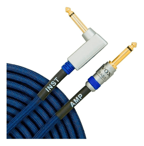 Cabo Contrabaixo Baixo Vox P10p10l Vbc 19 Azul 6m Com Nf