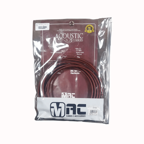 Cabo Para Instrumentos Mac Acoustic 6,10m 20ft Com Nf