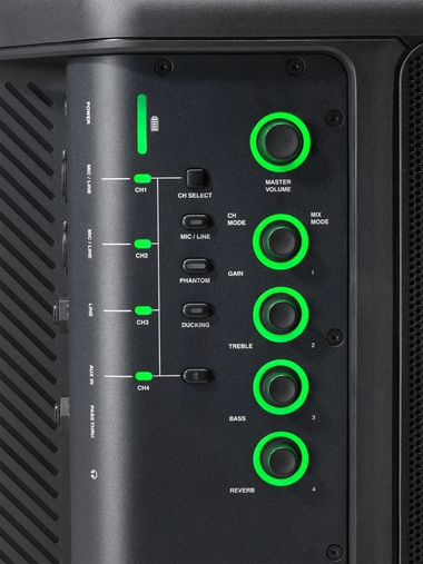 Caixa Acústica Ativa Jbl Eon Compact Com Bluetooth E Bateria