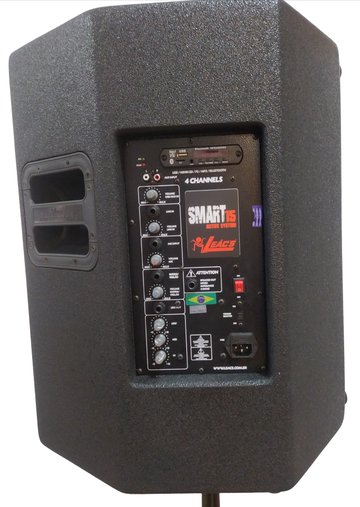 Caixa Acústica Ativa Leacs Smart 15 250wrms