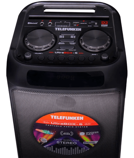 Caixa De Som Ultrabox 6 Pro Telefunken Bateria Bluetooth