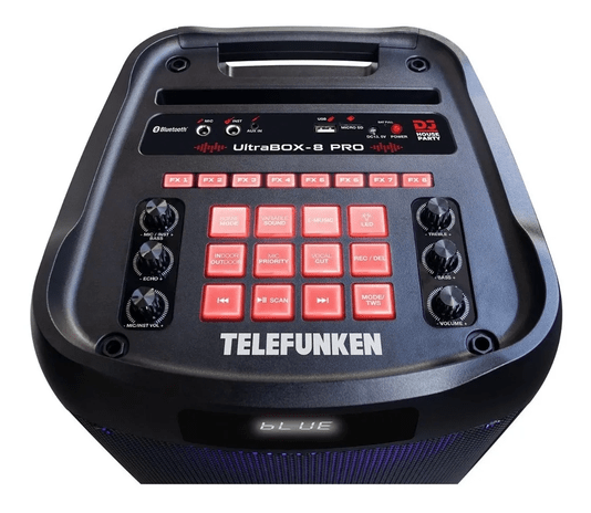 Caixa De Som Ultrabox 8 Pro Telefunken Bateria Bluetooth