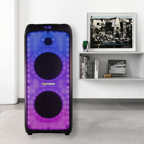 Caixa De Som Ultrabox 8 Pro Telefunken Bateria Bluetooth