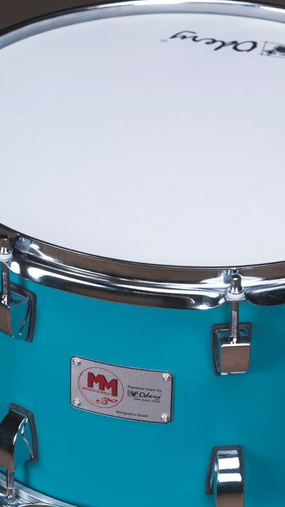 Caixa Odery Signature Mm 14x8 Rock Blue + 2 Pares De Baqueta