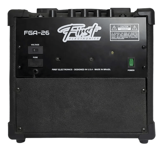 Cubo Guitarra First Fga26 Preto Courvin 18w C/ Nota Fiscal