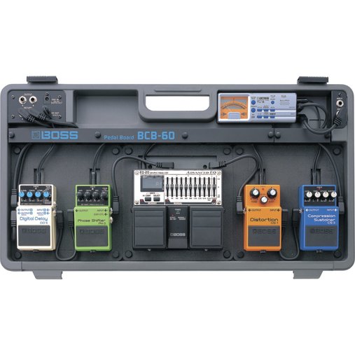 Hard Case Pedal Board Boss BCB 60 Para 6 Pedais E Cabos