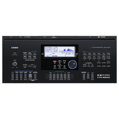 Teclado Arranjador Casio CTK 6200 Com Visor LCD, Mixer Com 32 Canais E 61 Teclas