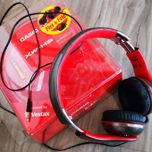 Fone De Ouvido Profissional Casio Xw H3 Vermelho