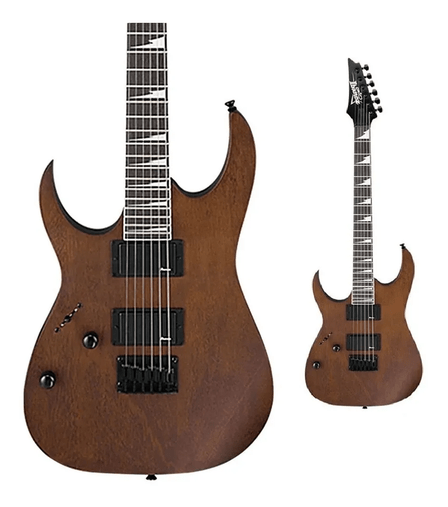 Guitarra Super Strato Ibanez Grg 121 Dxl Canhota Walnut Flat