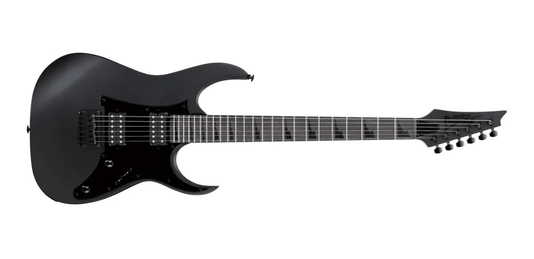 Guitarra Super Strato Ibanez Grgr 131ex Bkf Black Flat C/ Nf