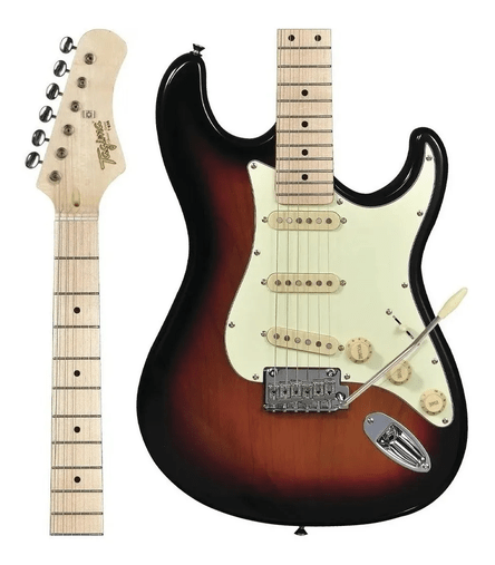 Guitarra Tagima T635 Sunburst Escala Clara Mint Green