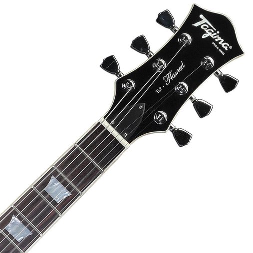 Guitarra Tagima Tlp Les Paul Flamed Transparent Amber C/case