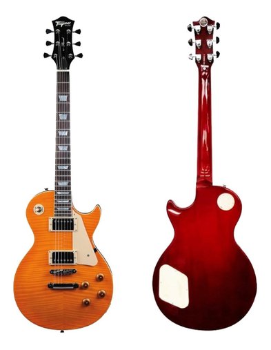 Guitarra Tagima Tlp Les Paul Flamed Transparent Amber C/case