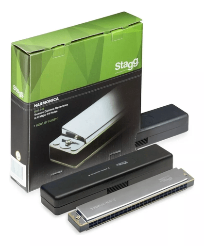 Kit 3 Gaitas De Boca Harmônica Diatônica Stagg Bjht48 Em C