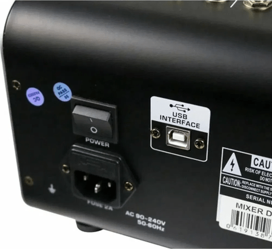 Mesa De Som Dbr Dm8 8 Canais Interface Usb Pc Com Nf
