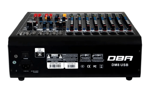 Mesa De Som Dbr Dm8 8 Canais Interface Usb Pc Com Nf