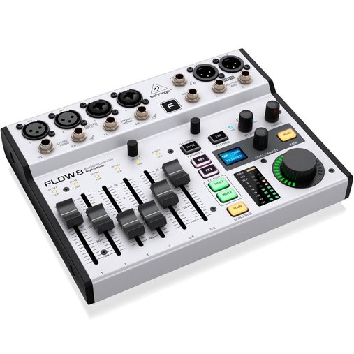 Mesa De Som Digital Behringer Flow8 8 Canais Com Bluetooth
