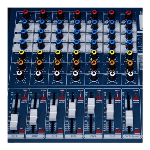 Mesa De Som Lexsen Lmx8 8 Canais Usb Com Nota Fiscal