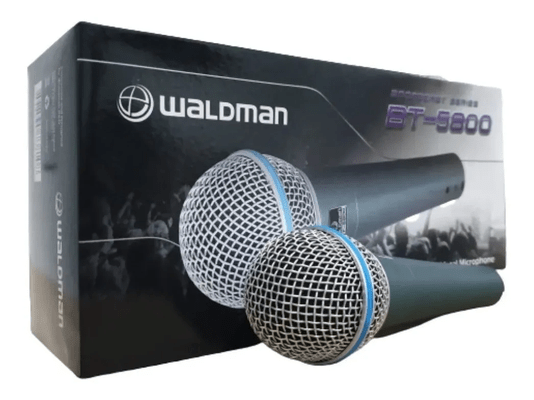 Microfone De Mão Dinâmico Waldman Bt5800 Super Cardióide
