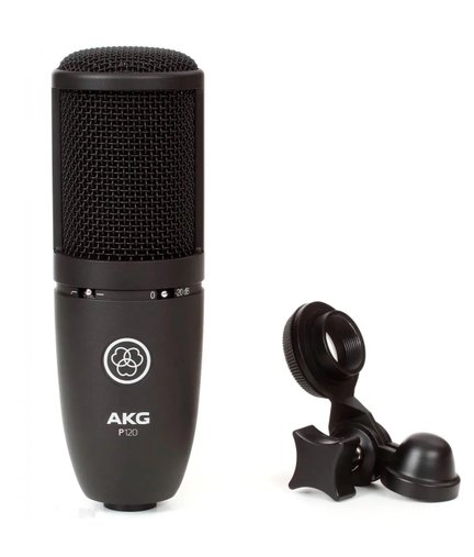 Microfone Estúdio Akg P120 Condensador Cardioide