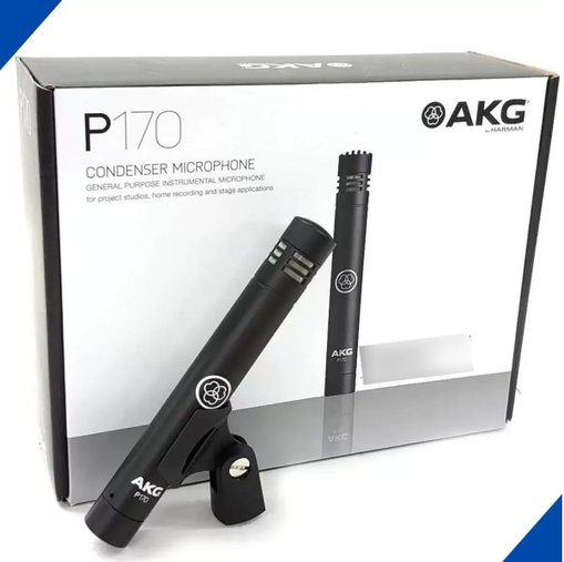 Microfone Instrumentos Akg P170 Condensador Cardioide