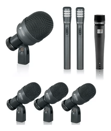 Microfone Kadosh Bateria K7 Slim Kit C/ 7 Unidades