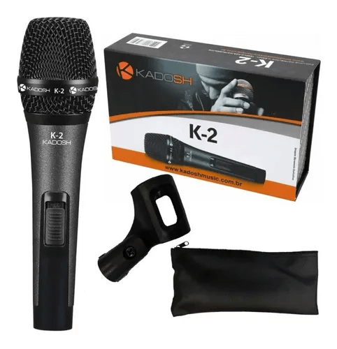 Microfone Mão Kadosh K2 Dinâmico Cardioide Com Nf