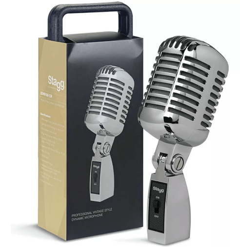 Microfone Profissional Vintage Stagg Sdmp 100 Cr Com Nf