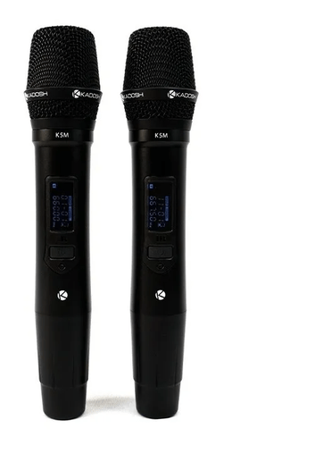 Microfone Sem Fio Duplo Kadosh K502m Dinâmico Cardioide