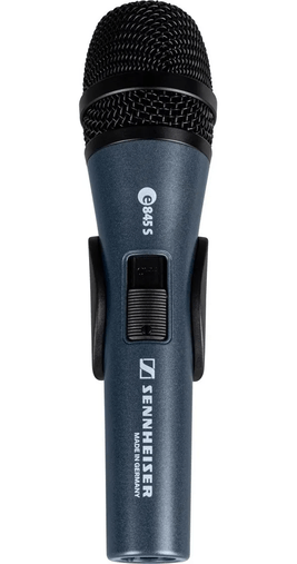 Microfone Sennheiser E 845 S Dinamico Supercardioide Com Nf