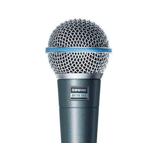 Microfone Shure Beta Series Beta 58a Dinâmico Supercardióide Preto