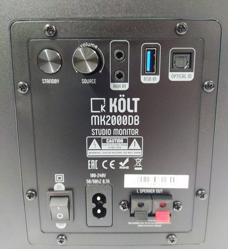 Monitor Referência Estúdio Kolt Mk2000db 2x60w Par Bluetooth
