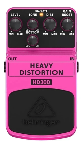 Pedal Guitarra Hd300 Heavy Distortion Behringer Com Nf